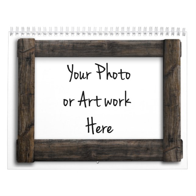 Muster "Holzrahmen" Kalender (Titelbild)