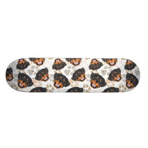 Muster-Hundetatzen Rottweiler Skateboard