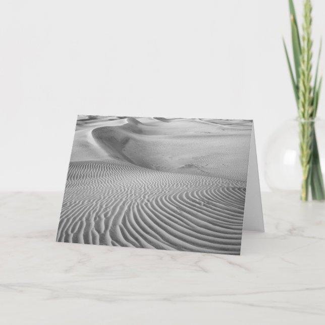 Muster in den Sanddünen Karte (Vorderseite)