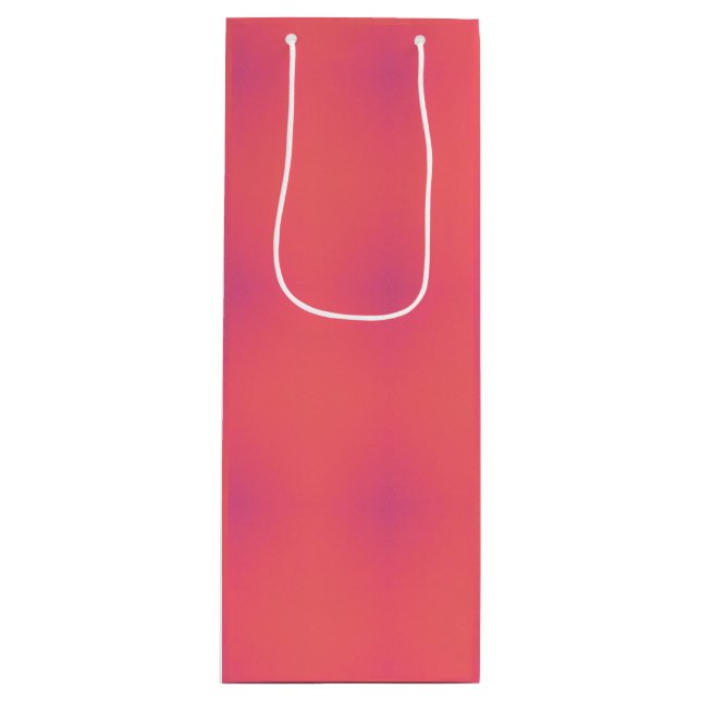 Muster in weichem Rosa und Lila Geschenktüte Für Weinflaschen (Vorderseite)
