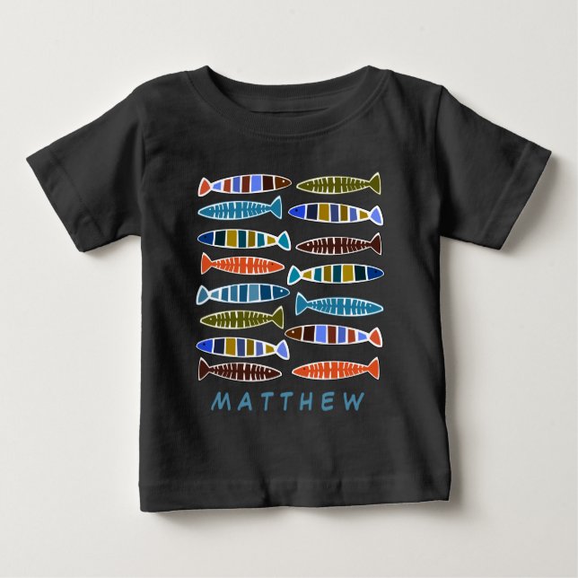 Muster-individuelle Name-Shirts und -Jacken Baby T-shirt (Vorderseite)