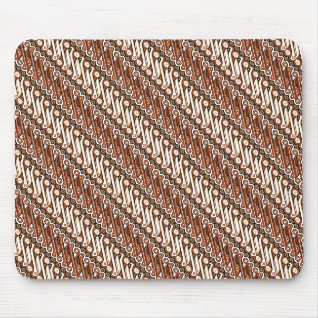 Muster indonesische Batik Mousepad (Vorne)