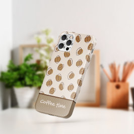 Muster Kaffeebohnen iPhone Case