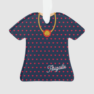 Muster Kleid und Pendant Figurine Folk Art Ornament