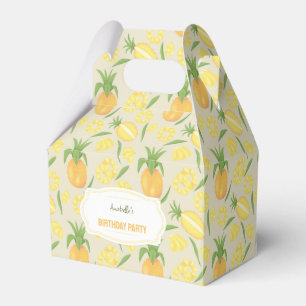 Muster-Kollektion für Obstkörbe - Ananas Geschenkschachtel