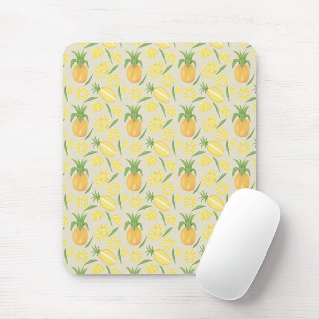 Muster-Kollektion für Obstkörbe - Ananas Mousepad (Mit Mouse)