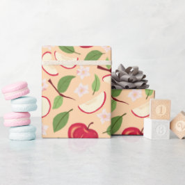 Muster-Kollektion für Obstkörbe - Äpfel Geschenkpapier