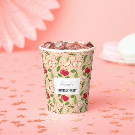 Muster-Kollektion für Obstkörbe - Äpfel Pappbecher