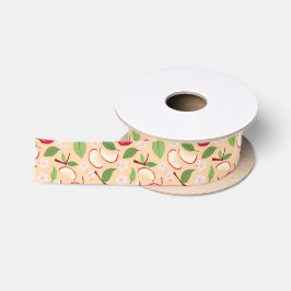 Muster-Kollektion für Obstkörbe - Äpfel Satinband