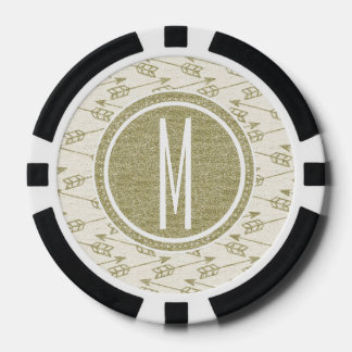 Muster Kreis 1 Mono - 4 Pokerchips