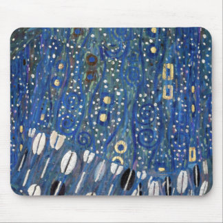 Muster Kunst Nouveau blaues Goldgustav Klimt Mousepad
