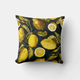 Muster Lemon und Leaf V Kissen