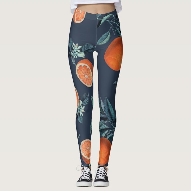 Muster Lemon und Leaf VI Leggings (Vorderseite)