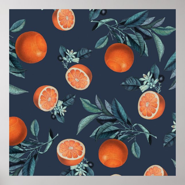 Muster Lemon und Leaf VI Poster (Vorne)