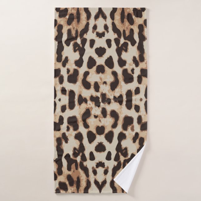 Muster Leopard-Hintergrund Badehandtuch (Badehandtuch)