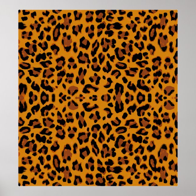 Muster Leopard-Hintergrund Poster (Vorne)