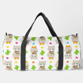 Muster Llamas, Niedlich Llamas, Alpacas, Kakteen Duffle Bag