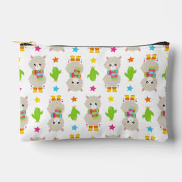Muster Llamas, Niedlich Llamas, Alpacas, Kakteen Zubehörtasche