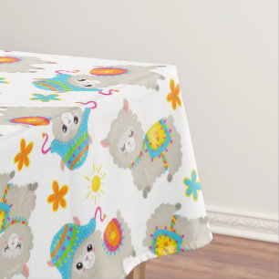 Muster Llamas, Niedliche Llamas, Alpacas, Blume Tischdecke