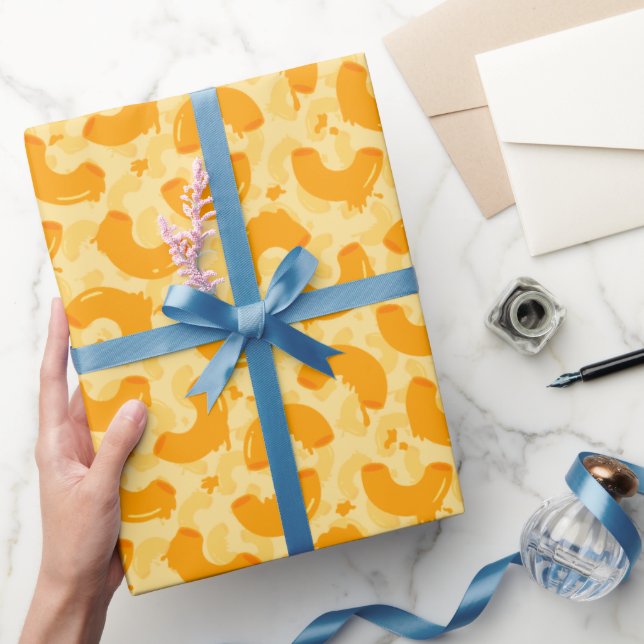 Muster Macaroni und Käse Geschenkpapier (Schenken)