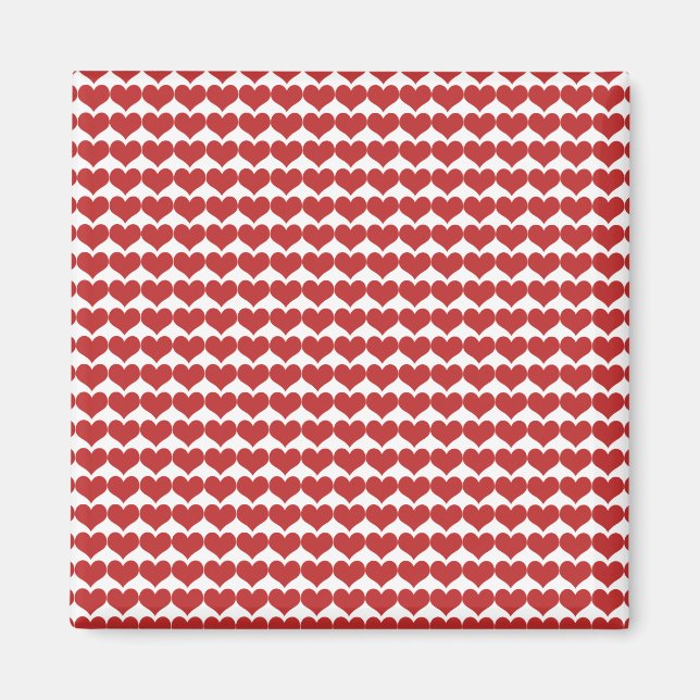 Muster-Magnet für Niedliche rote Herzen Magnet (Vorne)