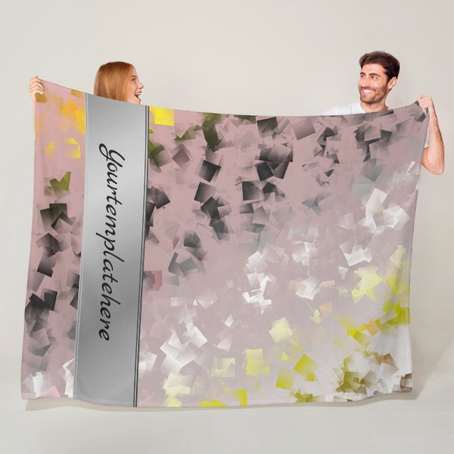 Muster, Metall, Design, Textur, Form, Quadrat, Fleecedecke (Beispiel)