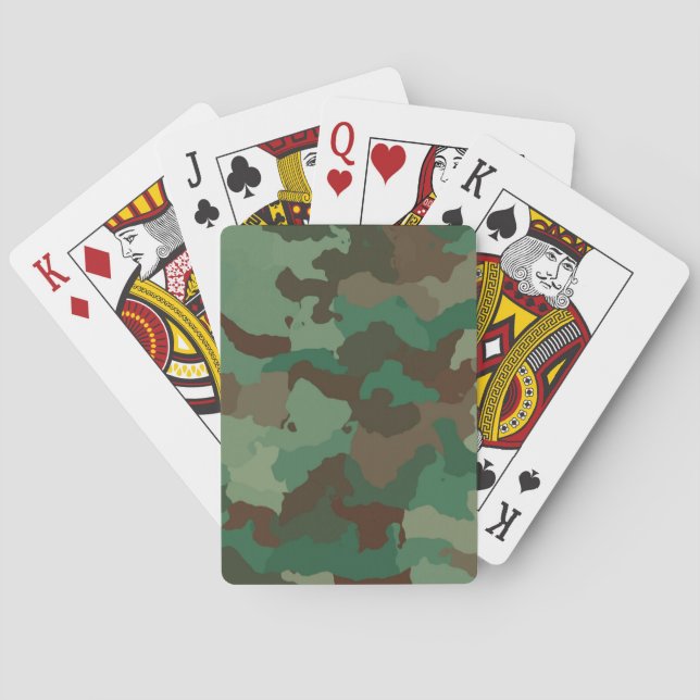 Muster militärischer Streitkräfte Spielkarten (Rückseite)