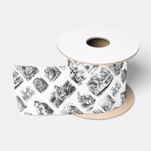 Muster mit Alice's Adventures in Wonderland Satinband