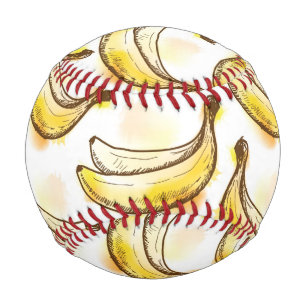Muster mit Banane Baseball