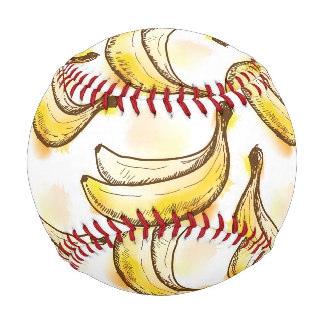 Muster mit Banane Baseball (Rückseite)