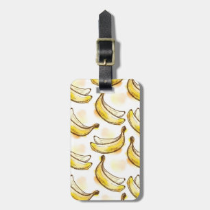 Muster mit Banane Gepäckanhänger