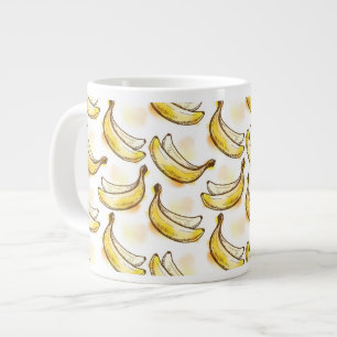 Muster mit Banane Jumbo-Tasse