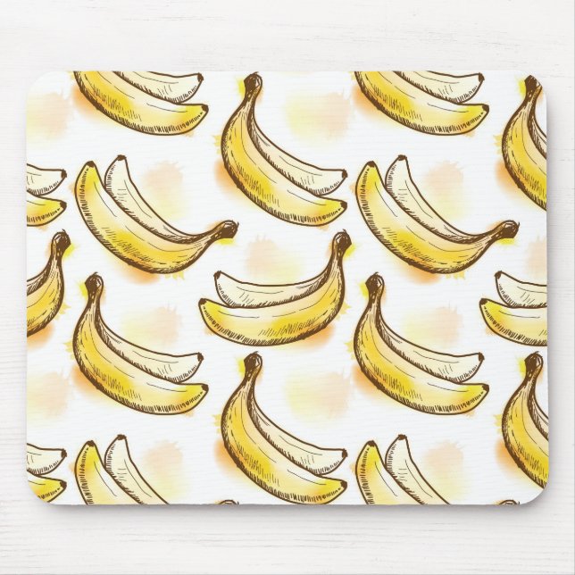 Muster mit Banane Mousepad (Vorne)