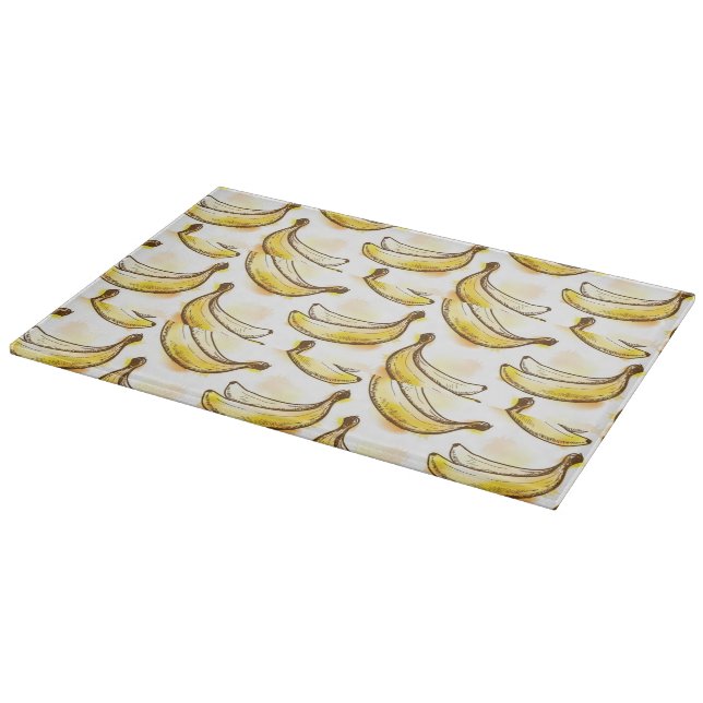 Muster mit Banane Schneidebrett (Ecke)