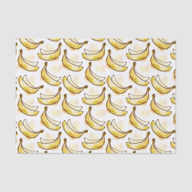 Muster mit Banane Seidenpapier (Vorderseite)