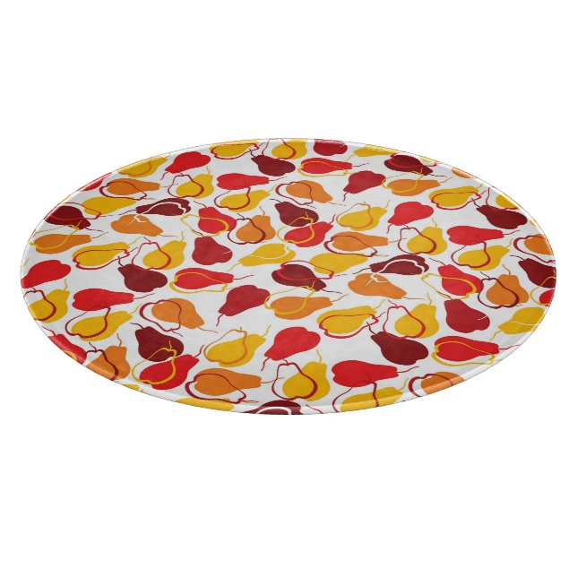 Muster mit Birnen Schneidebrett (Ecke)