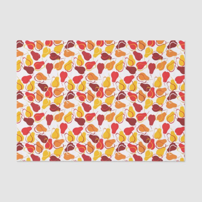 Muster mit Birnen Seidenpapier (Vorderseite)