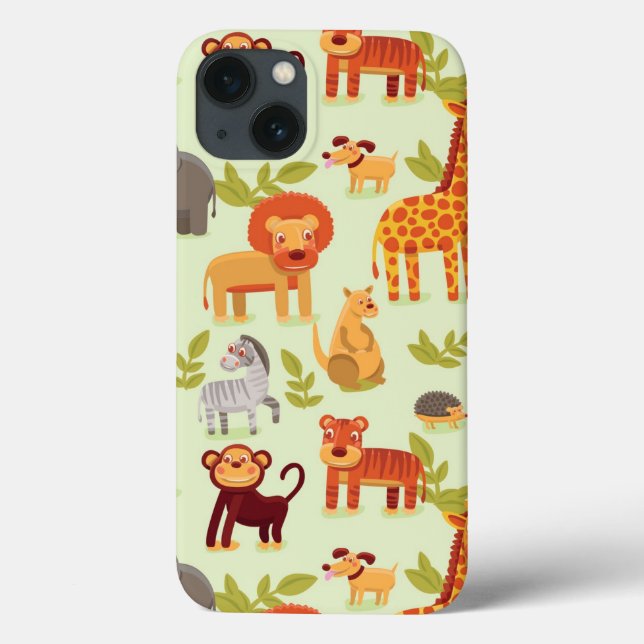 Muster mit Cartoon Case-Mate iPhone Hülle (Rückseite)