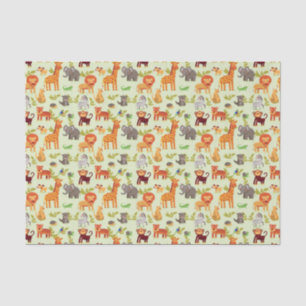 Muster mit Cartoon-Tieren Seidenpapier