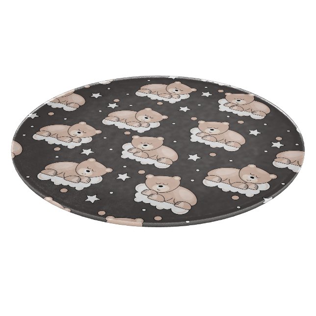 Muster mit dem kleinen Bärnschlafen Schneidebrett (Ecke)