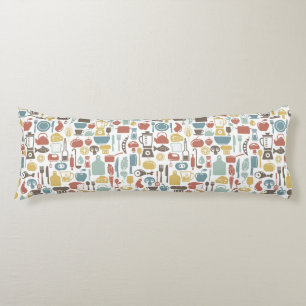 Muster mit dem Kochen der Ikonen Seitenschläferkissen