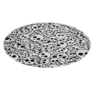 Muster mit den Schädeln Schneidebrett