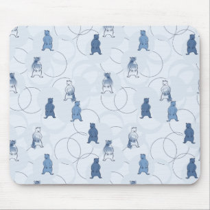 Muster mit einem Grizzlybären Mousepad
