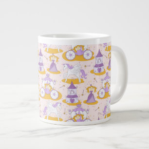 Muster mit einer Prinzessin Jumbo-Tasse