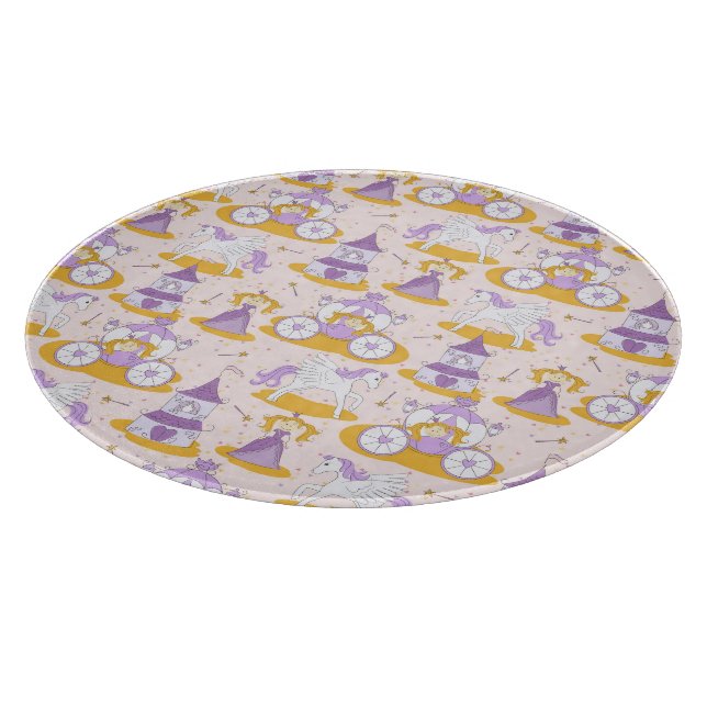 Muster mit einer Prinzessin Schneidebrett (Ecke)