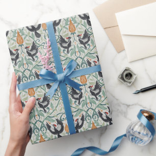 Muster mit Elfenbeinspecht Geschenkpapier