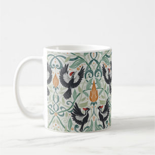 Muster mit Elfenbeinspecht Kaffeetasse