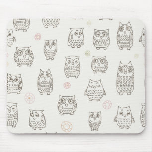 Muster mit Eulen Mousepad