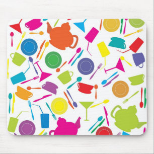 Muster mit farbigem Küchen-Material Mousepad