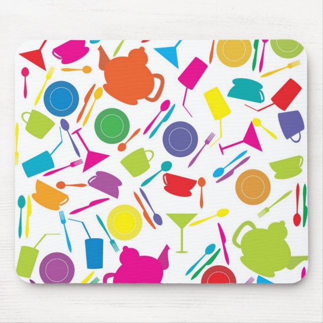 Muster mit farbigem Küchen-Material Mousepad (Vorne)